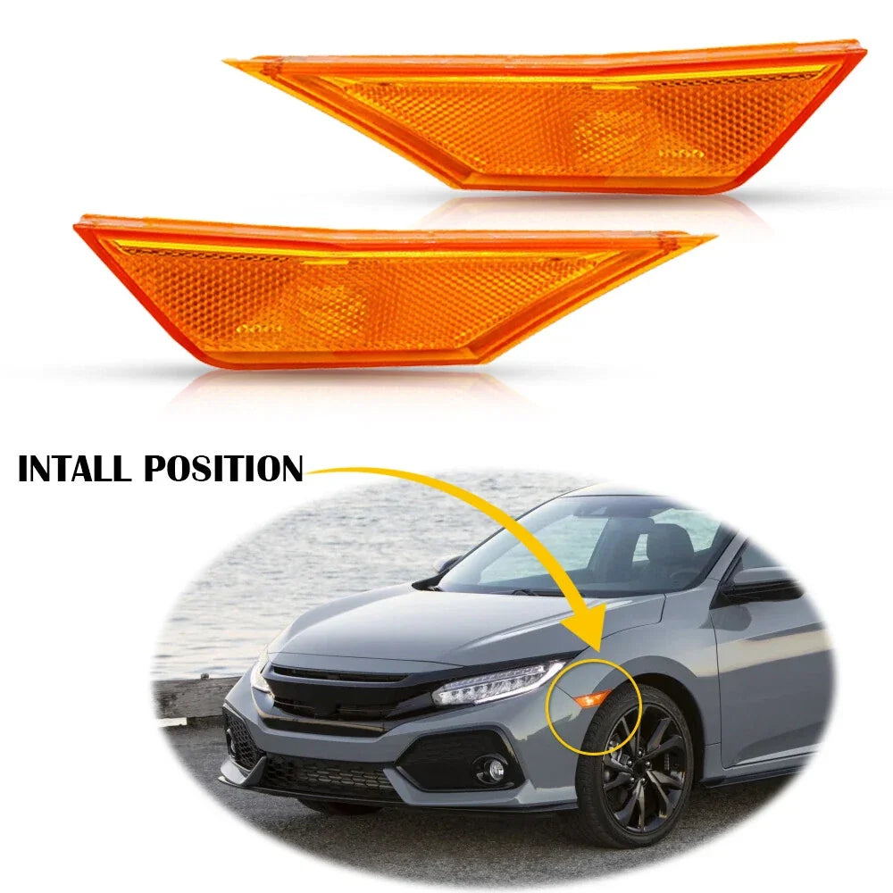 Pair of Marker Light Reflectors for Honda Civic (2016–2021)
