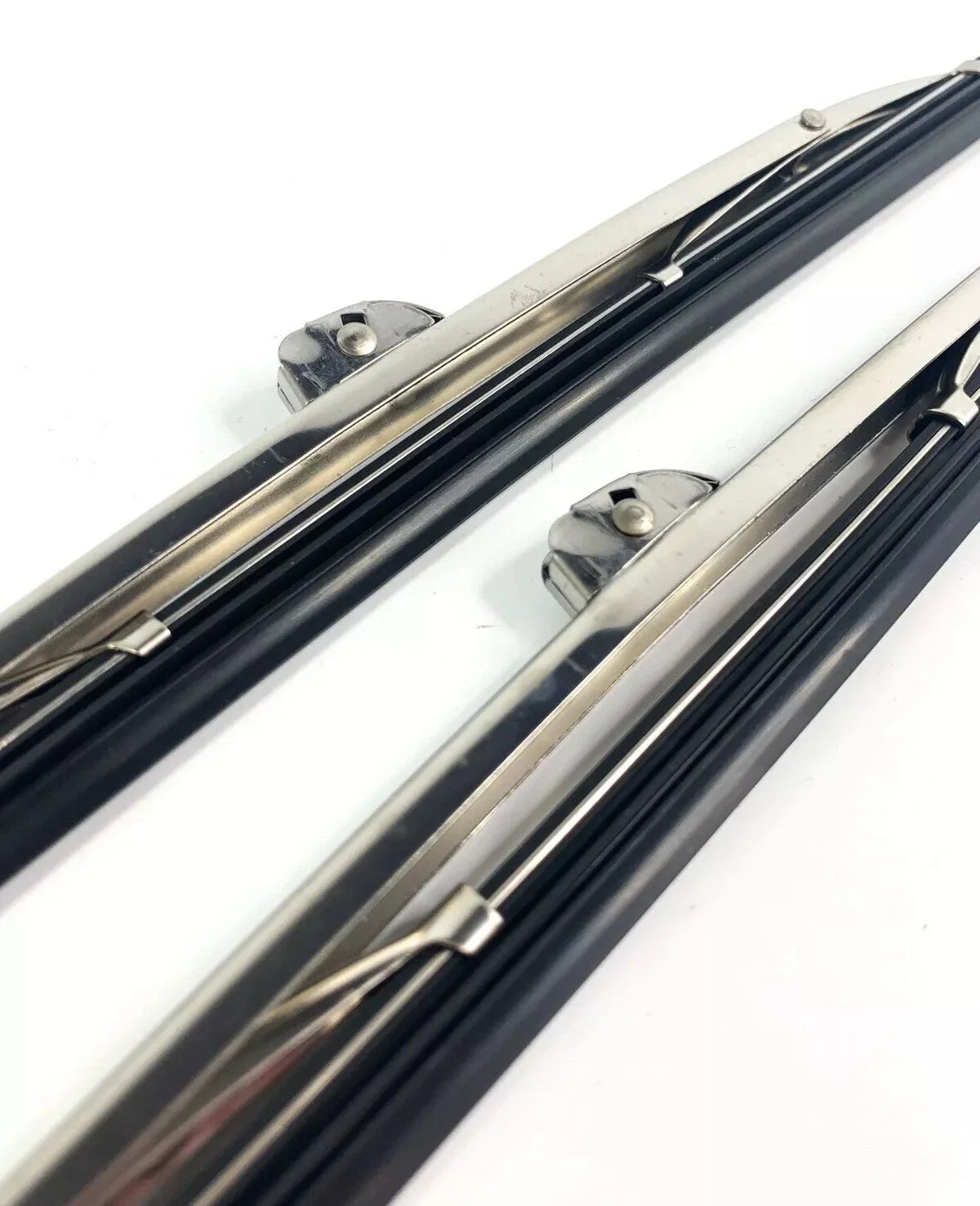 10" Stainless Steel Front Windshield Wiper Blades for Universal Fit