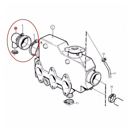 Heat Exchanger End Cap for Northern Lights 753 843N 844 (145536370)