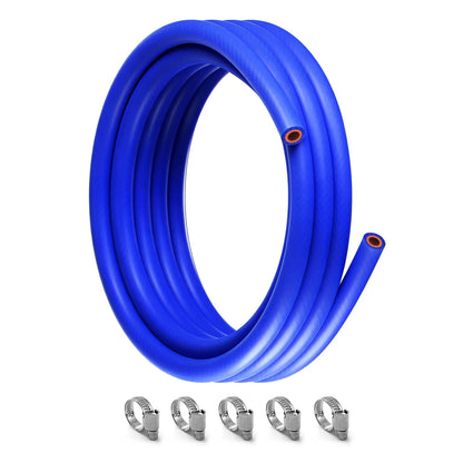 20FT 9/16" Silicone Heater Hose Coolant Radiator Tubing with 5 Clamps