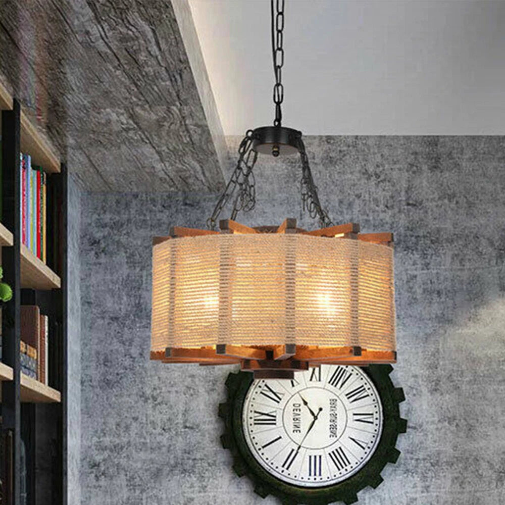 20" Rustic Chandelier Pendant Light Fixture for Farmhouse Decor