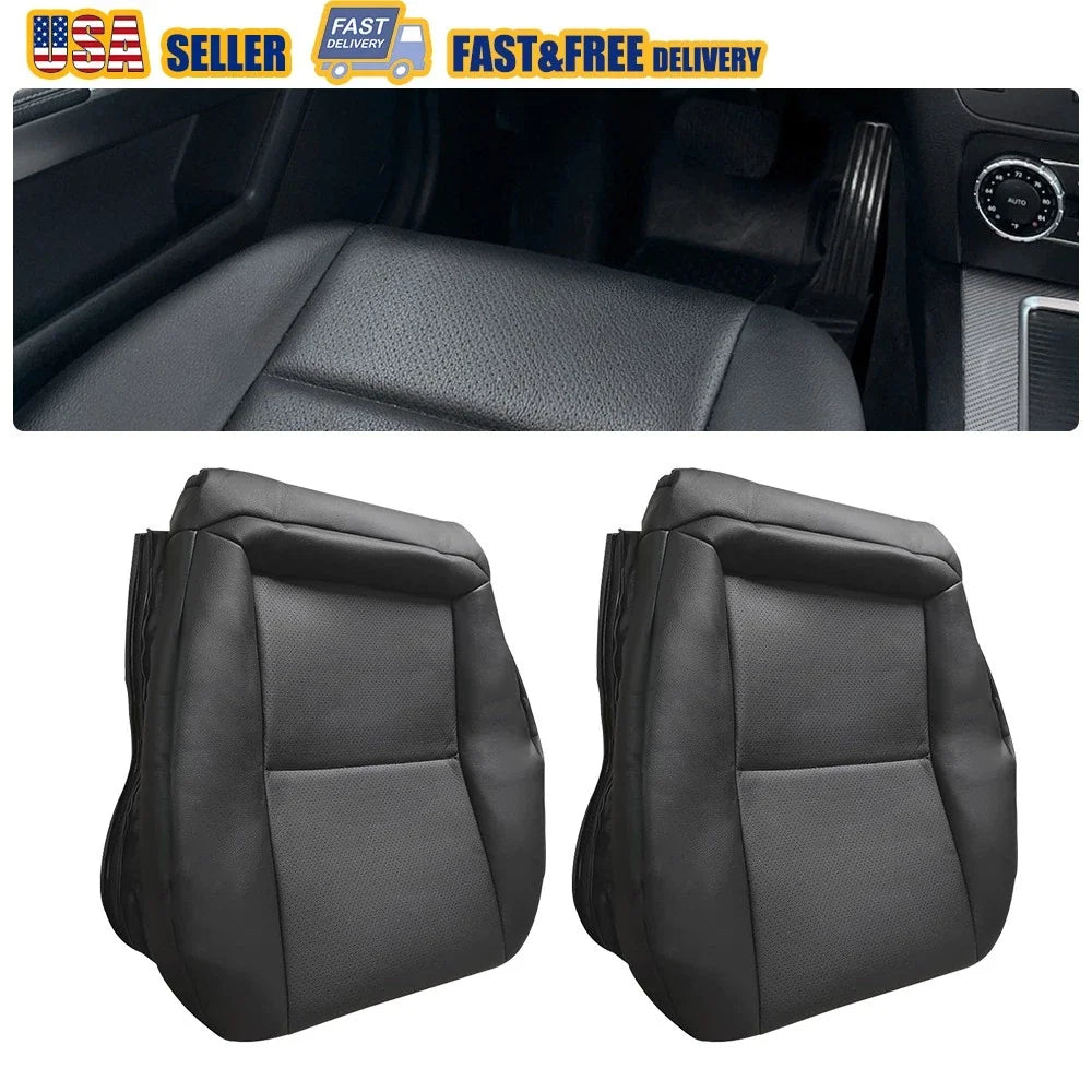 2X Driver Bottom Seat Cover for Mercedes Benz GLK 250 350 (2008–2015) Black