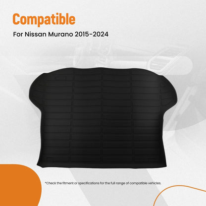 All-Weather TPE Cargo Liner for Nissan Murano (2015–2023) Black Trunk Mat