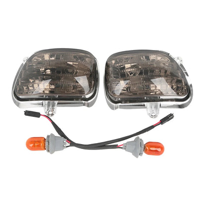 Smoke Front Side Turn Signal Lights for Honda Goldwing GL1800 (2001–2017)