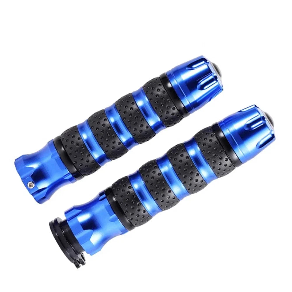 7/8" Handlebar Hand Grips for Honda, Suzuki, Kawasaki (Universal) - Blue