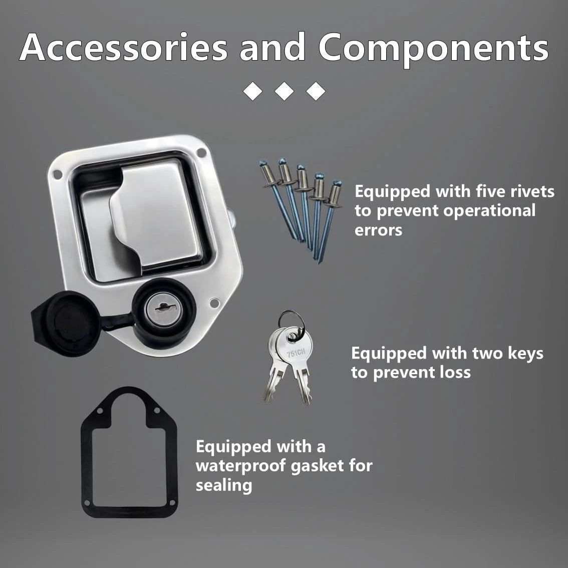 304 Stainless Steel Latch for Truck Tool Box