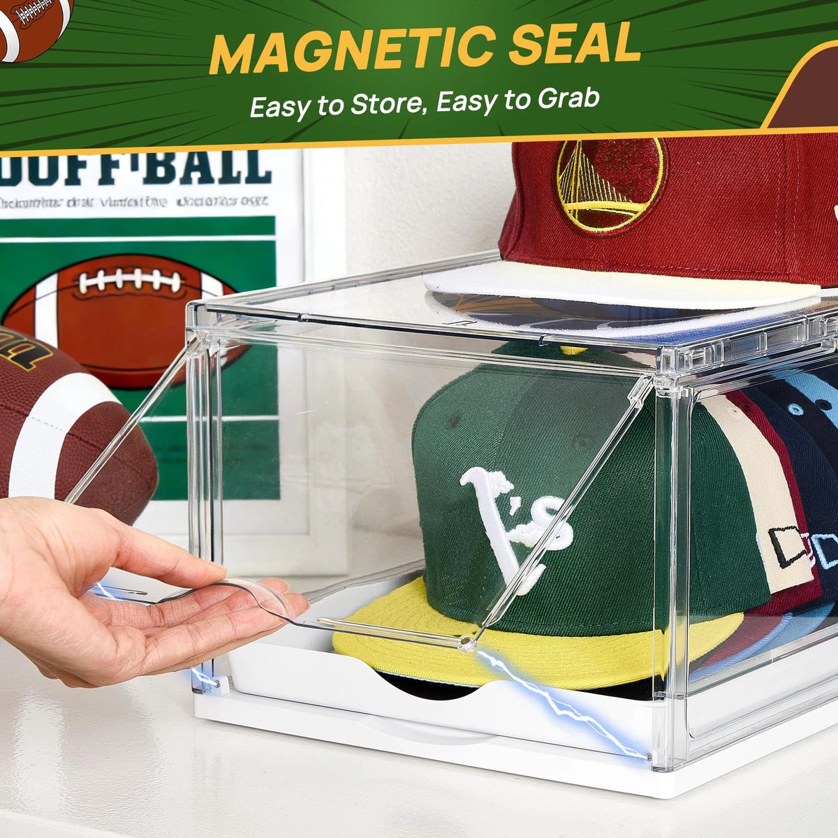 2X Clear Hat Organizer Drawer for Baseball Caps (2023–2023)