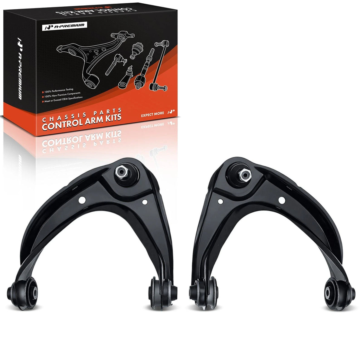 2X Front Upper Control Arm w/ Ball Joint for Ford Fusion (2006–2012) - 6E5Z3084C, 6E5Z3085BA, 7E5Z3085L, AE5Z3084C, AE5Z3085A, K620636, K620635