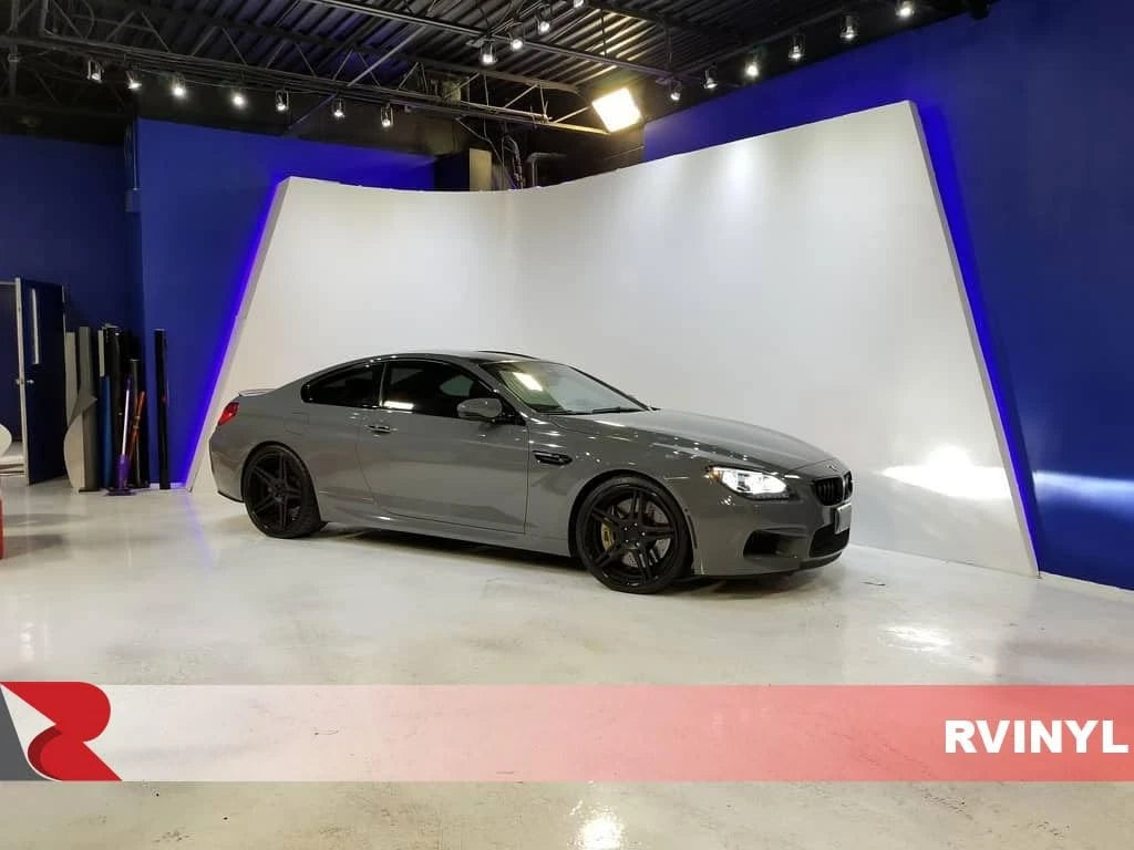 Gloss Dark Gray Vinyl Car Wrap Sheet Roll 36" x 60" for Custom Applications