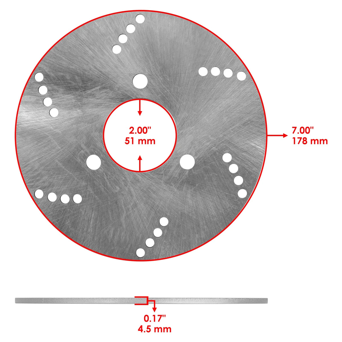 Rear Brake Disc & Pads for Polaris Xpedition 325 425 (2000) DS192 MP116 HD