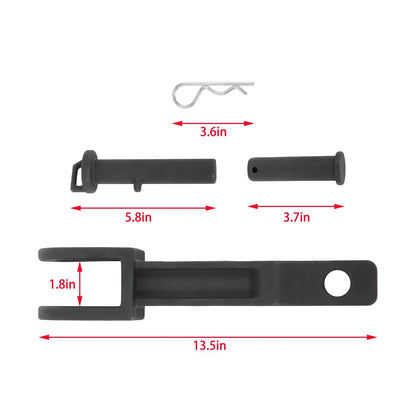 2X Towing Hooks with Pull Pin & Frame Pin for Peterbilt 384 387 (A20-6014, A65-6008, A65-6007)
