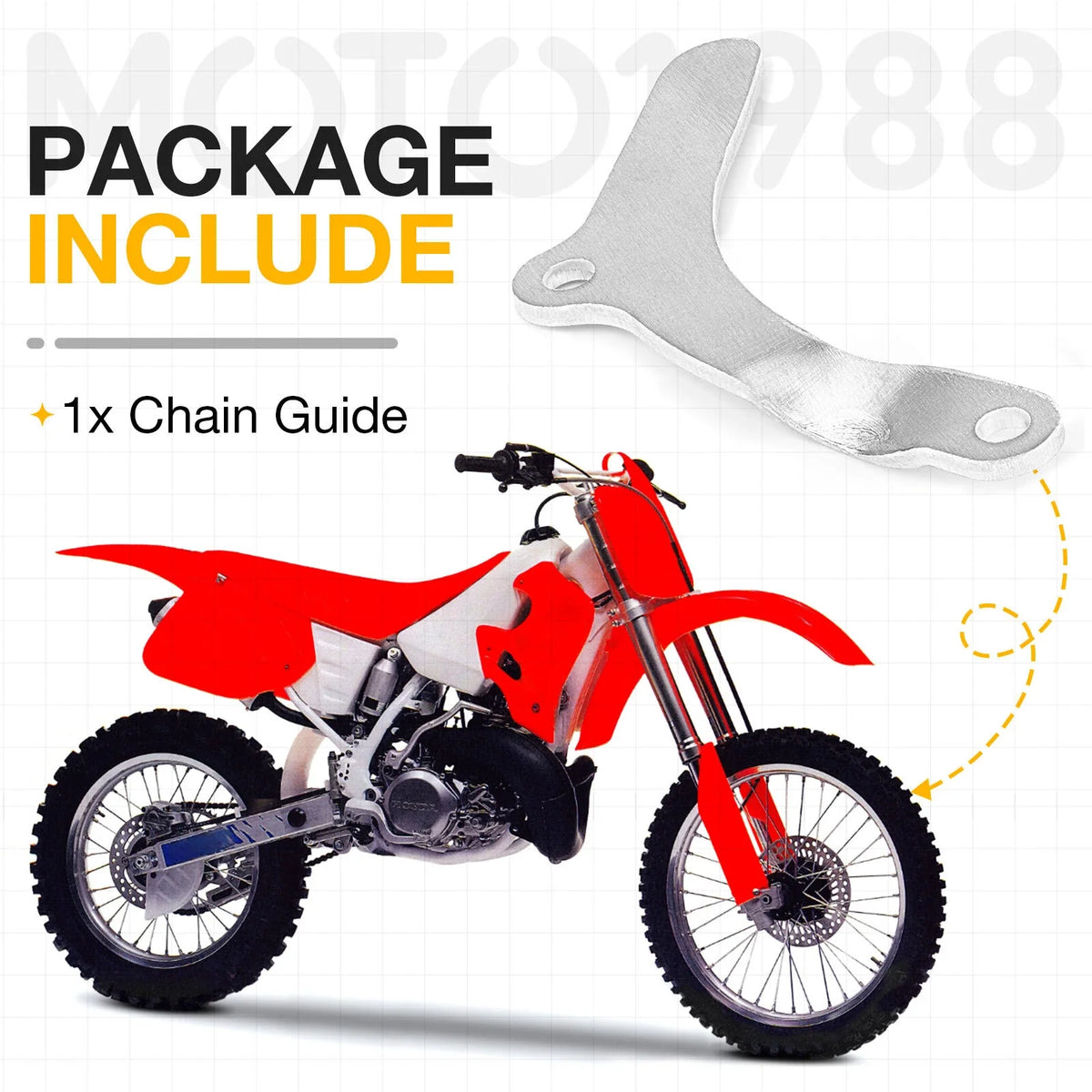 Drive Chain Guide Case Saver for Honda CR250R CR500R (1984-2001)