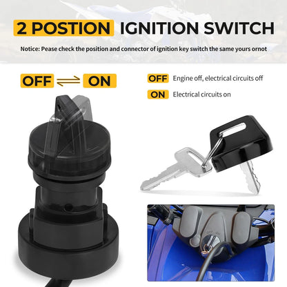 Ignition Key Switch for Yamaha Wolverine 450, Grizzly (2006–2010)