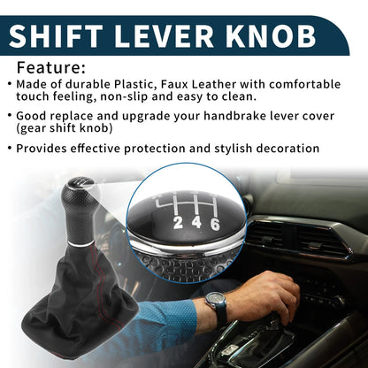 6 Speed Gear Shift Knob with Cover No. 1J0711113C for Volkswagen Golf Mk IV (1998–2006)