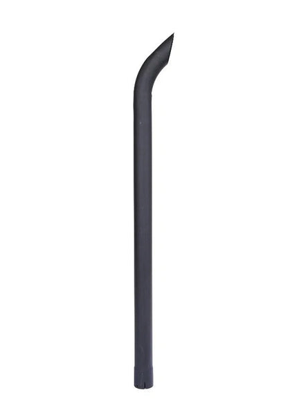 2" x 48" Curved Black Exhaust Pipe for Universal Applications
