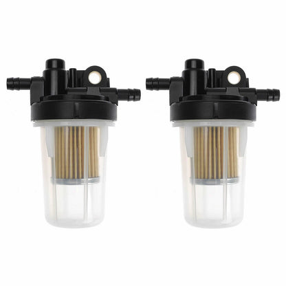 Set of 2 Fuel Filter Assembly for Kubota B3030 B7400 B7410 B7500 B7510 (6A320-58862, 6A320-58860, 6A320-59912)