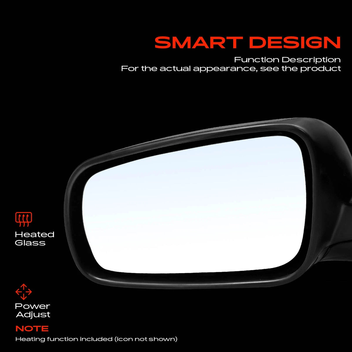 Driver Power Mirror for VW Golf, Jetta (1999–2006) 1J1857507D01C, VW1320120