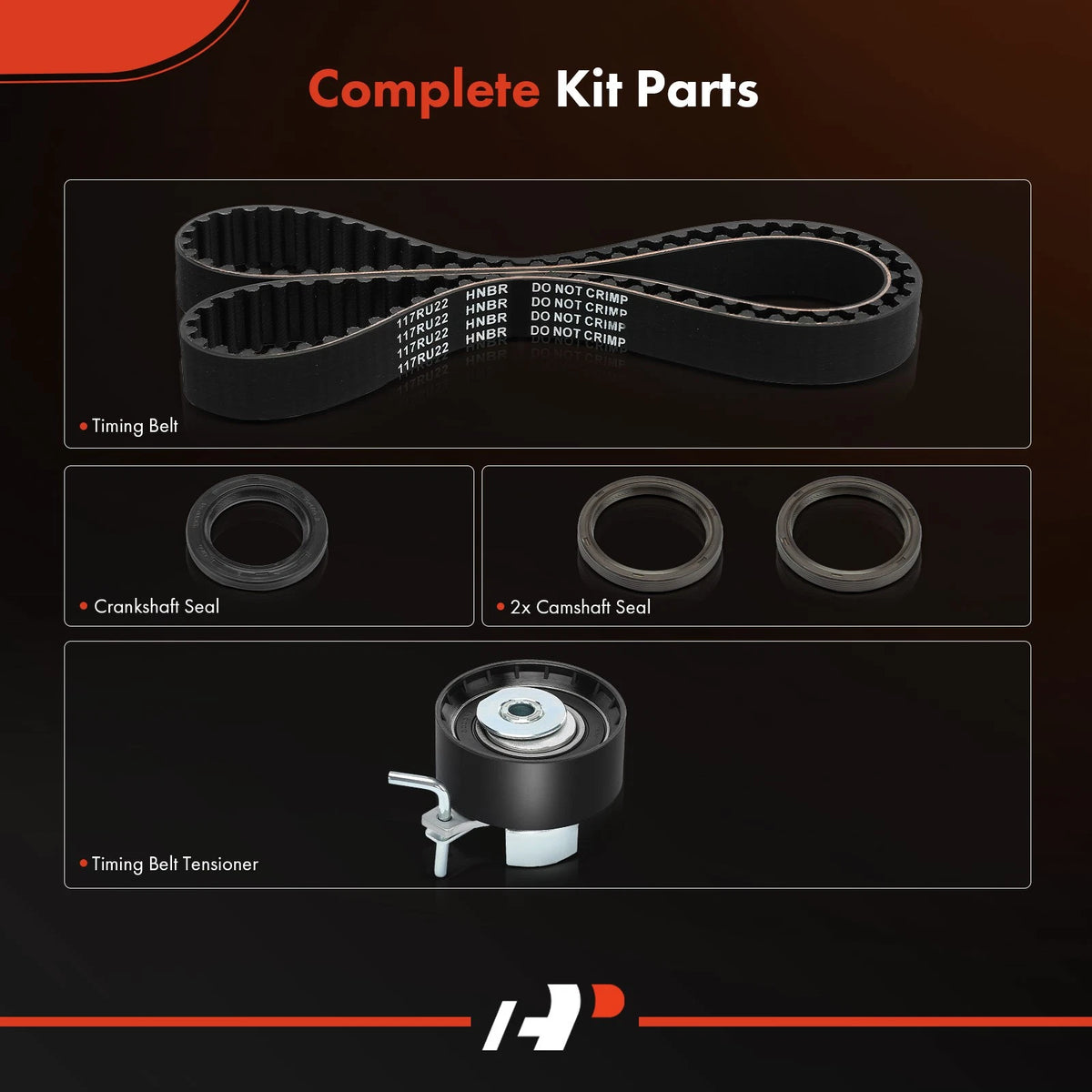 5x Timing Belt Kit for Ford Fiesta (2011–2019) TCK343