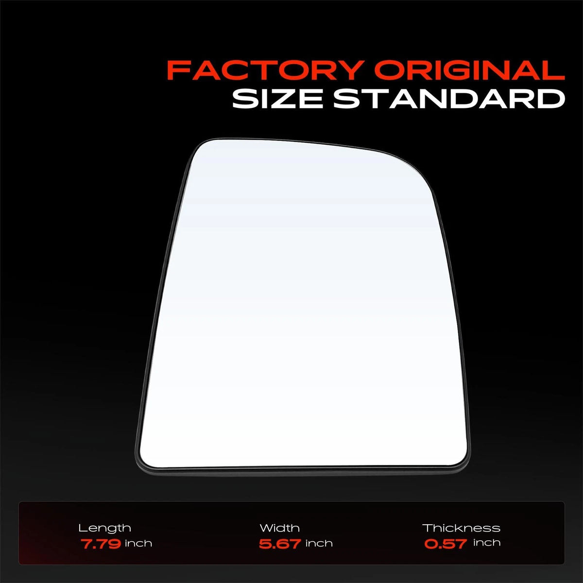 Heated Power Mirror Glass for Freightliner Sprinter (MB1325116, 0028115133)