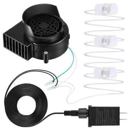 Set of 3 12V Fan Blower Motors with 3 LEDs for Yard Inflatable Decor