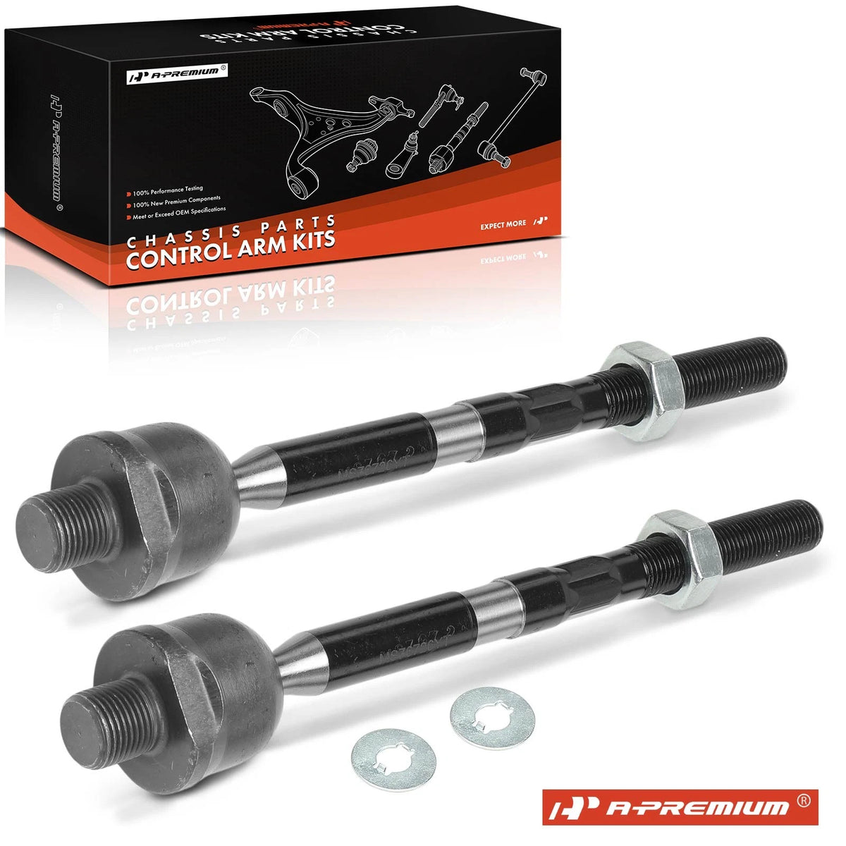 2X Front Inner Side Tie Rod End for Mazda MX-5 Miata (2016–2023) 68313212AA, MS76726