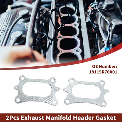 2 Pcs Exhaust Manifold Header Gasket for Honda Odyssey (2008–2020) No. 18115R70A01