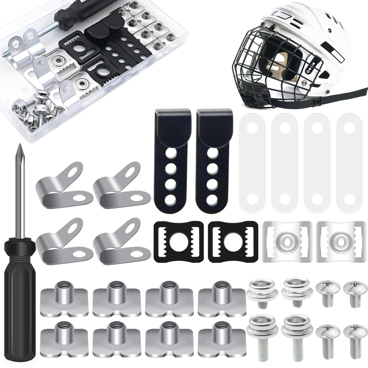 31 Pcs Football Helmet Repair Kit for Hockey (One Size)