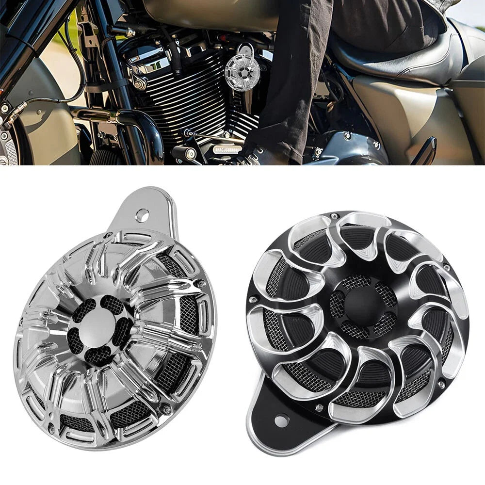 CNC Horn Speaker Cover for Harley Touring Big Twin Sportster (1991–2021)