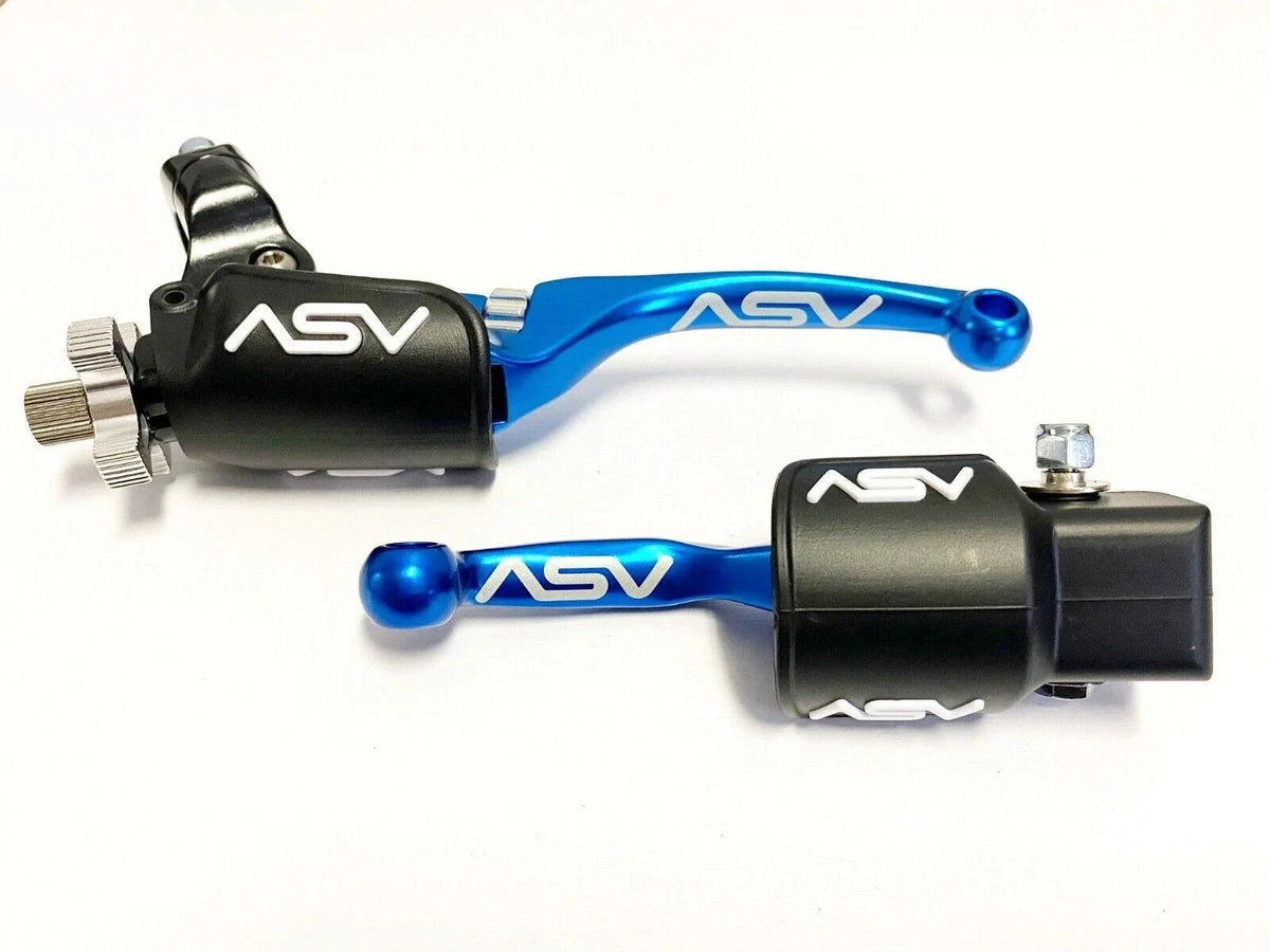 2X ASV F4 Front Brake Clutch Perch Levers for Kawasaki KX 125 250 500 (1990–2006)