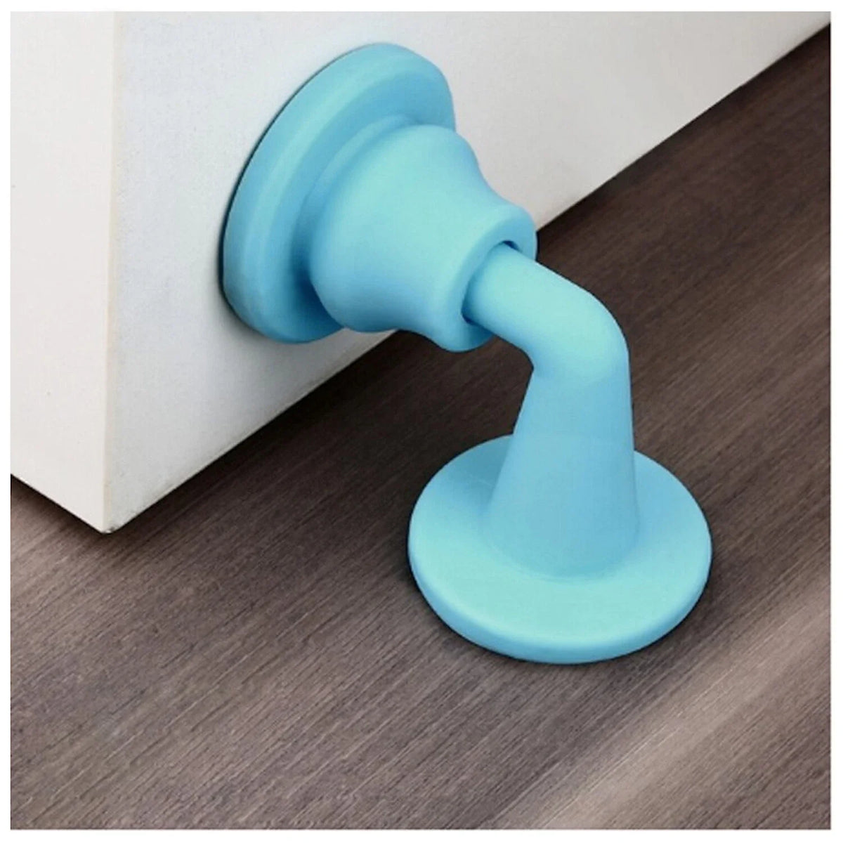 Silicone Wall/Door Stopper Set for Home (Punch Free, Silent)