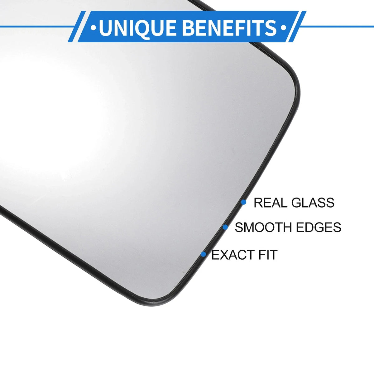 Left Driver Side Lower Mirror Glass Replacement for Ford F250 