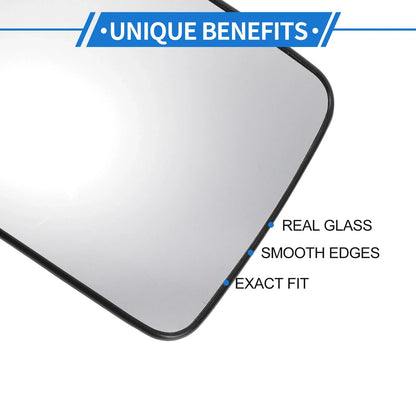 Left Driver Side Lower Mirror Glass Replacement for Ford F250 