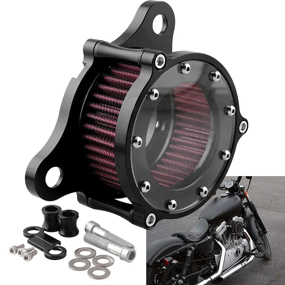 Air Cleaner Intake Filter Kit for Harley Sportster Iron 883 1200 72 48 (2012–2024)
