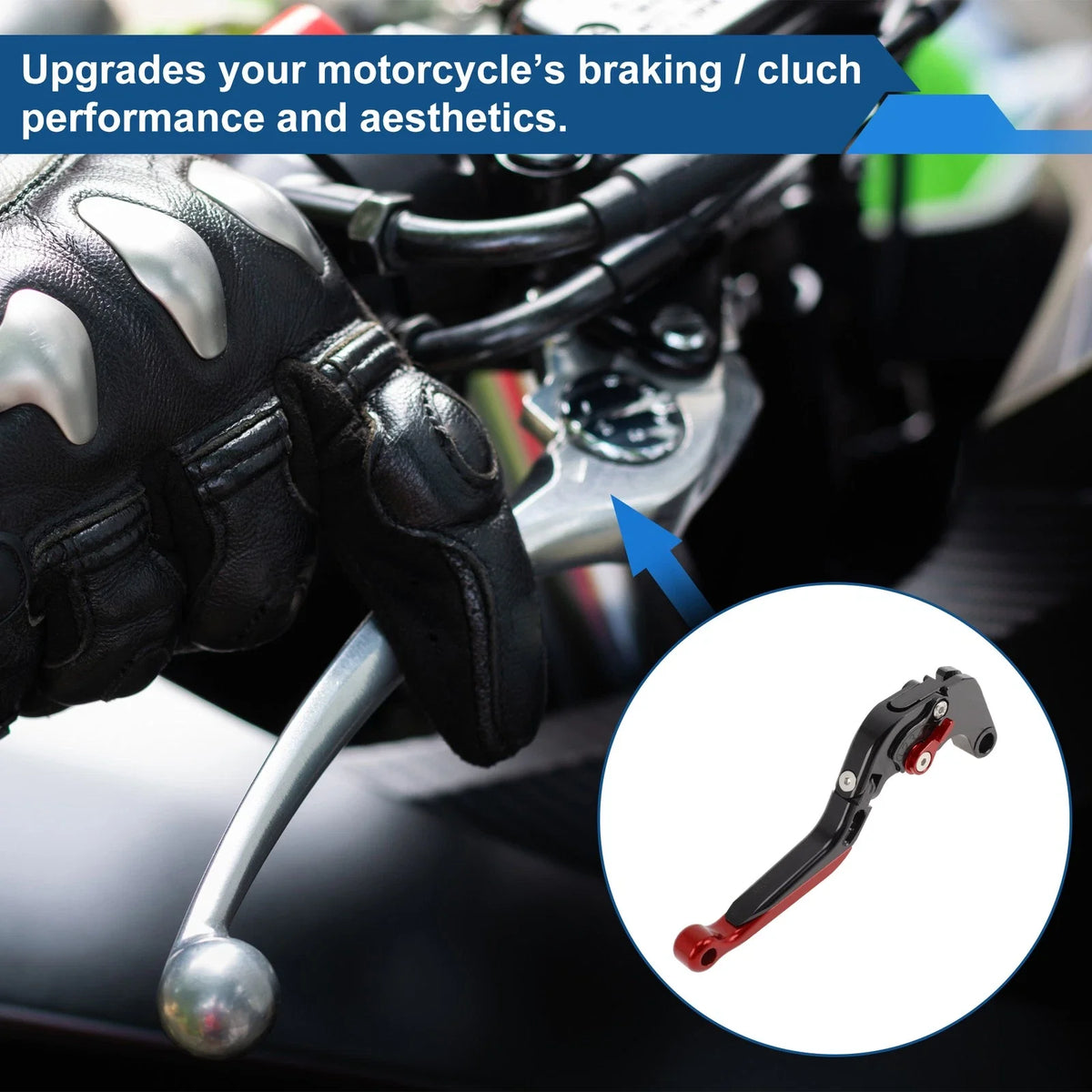 Brake Clutch Levers for Suzuki GSX-S1000/F/S/ABS (2015–2020) Black Red