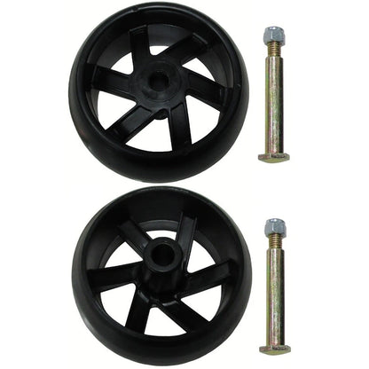 2X 5" Deck Wheels for Husqvarna (Fits 174873, 532174873, 133957)