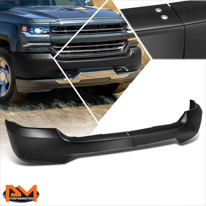 Front Bumper Face Bar for Silverado (2016–2019) w/o Parking Sensor & Fog Light Holes