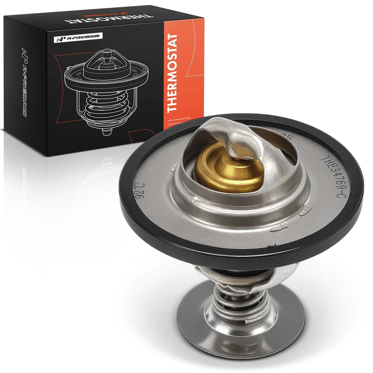 Engine Coolant Thermostat for GMC Sierra 1500 (1996–2014) 12257859, 12563335, 12597583, 12632948, 34769