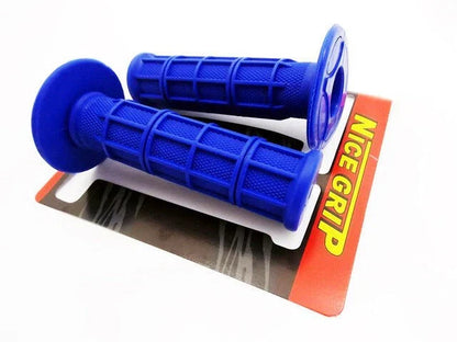 Kawasaki KX80 Blue Hand Grip Set Left Right Pair