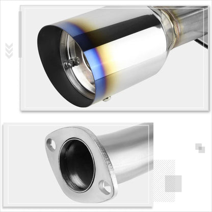 Dual 4" Burnt Tip Catback Exhaust System for Nissan Maxima 2009–2015