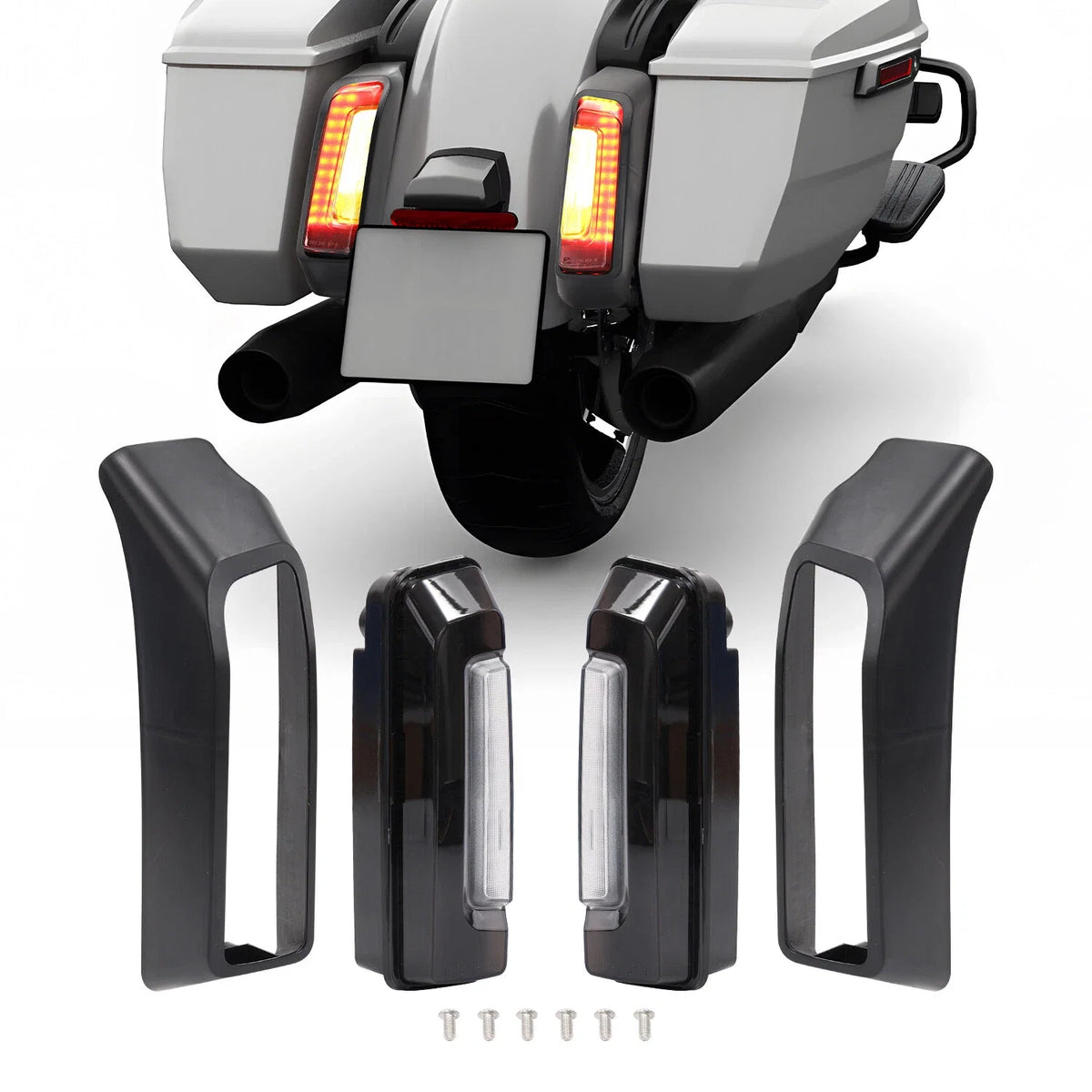 LED Saddlebag Rear Fender Taillight for Harley Road Glide Street Glide (2024–2025)