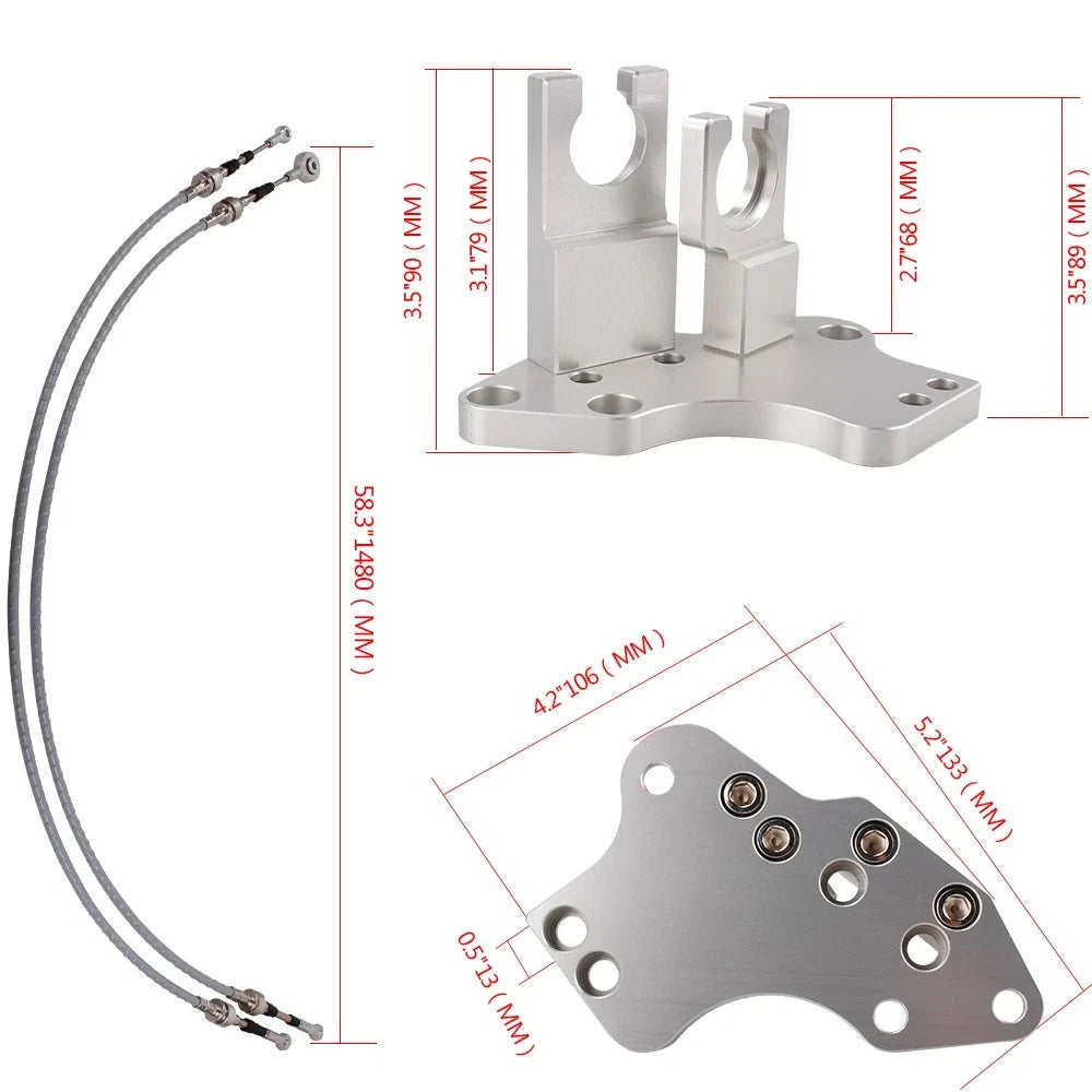 Shifter Cables with Bracket for Honda H22 H23 H Series Swap EG EK (1992–2000)
