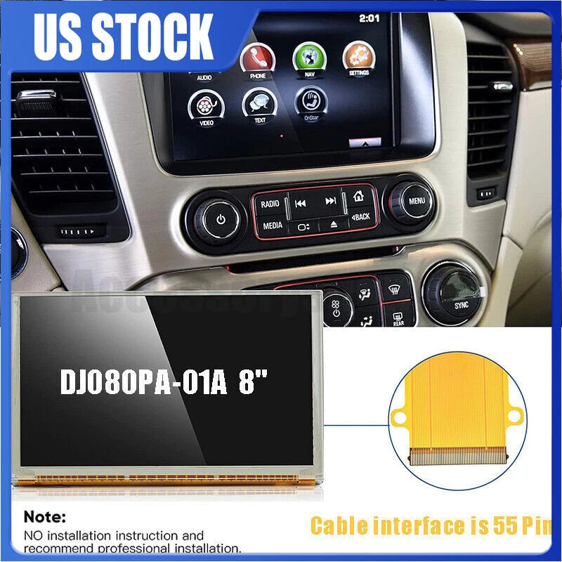 Touch-Screen Glass Digitizer LCD for Chevrolet GMC (2015–2018) DJ080PA-01A