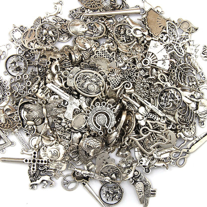 Antique Tibetan Silver Charms Pendants for Jewelry Craft Findings