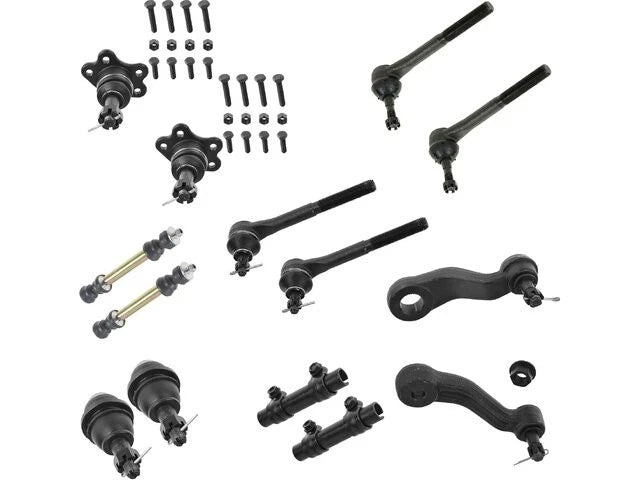 Set of 4 Ball Joints Tie Rods Sway Bar Links Pitman Arm Kit for GMC K2500 31625QMFP