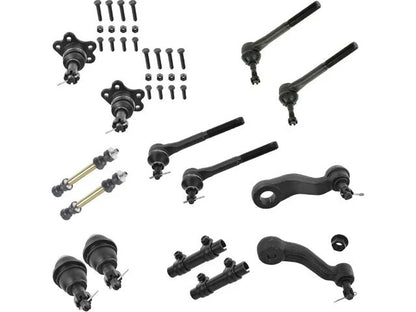Set of 4 Ball Joints Tie Rods Sway Bar Links Pitman Arm Kit for GMC K2500 31625QMFP