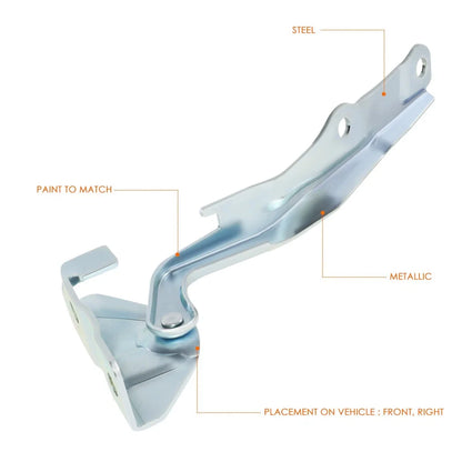 OE Style RH Passenger Side Engine Hood Hinge for Ford F250 F350 (2008–2010)