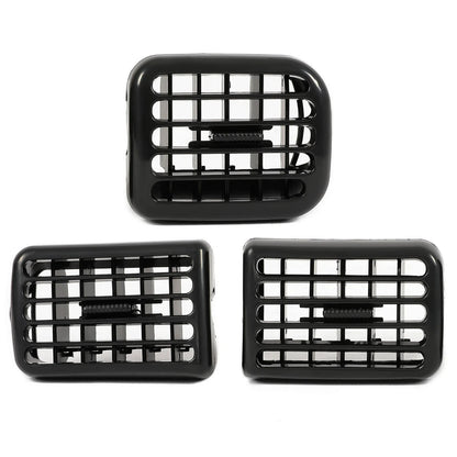3PC A/C Air Heater Dash Bezel Vents for Dodge Ram 1500 2500 3500 (1998–2002)