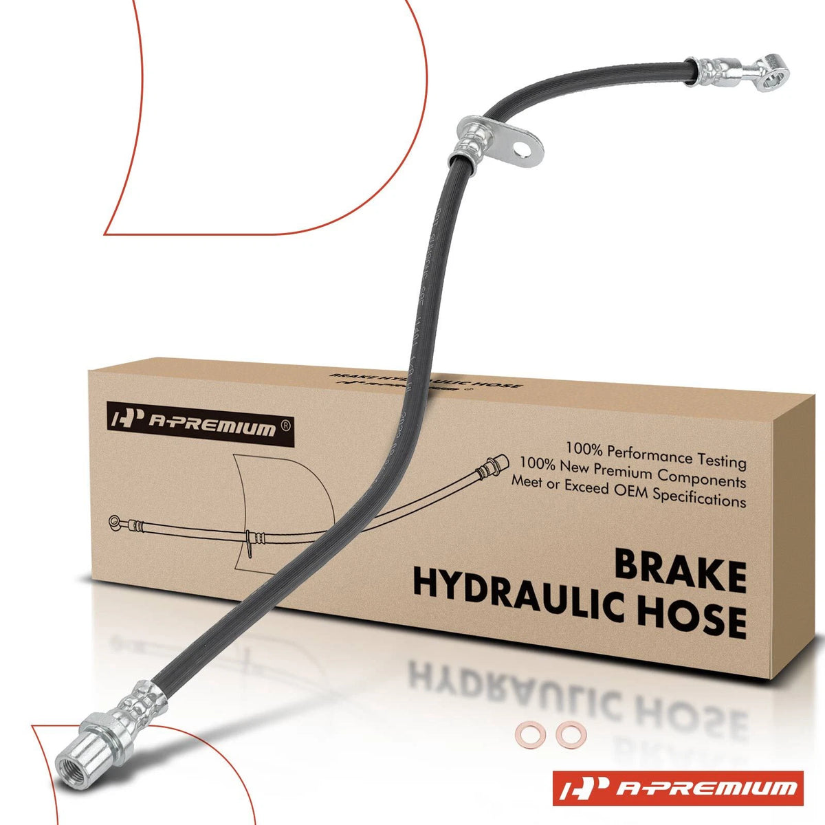 Front Left Brake Hydraulic Hose for Subaru Forester XV Crosstrek (2009–2016) 26540SC012, 2201509