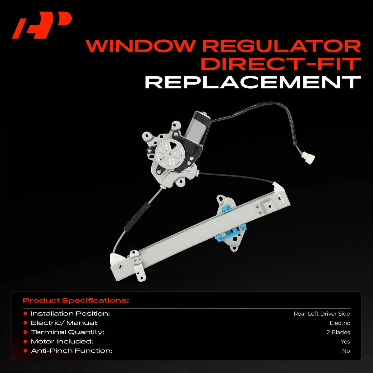 Power Window Regulator with Motor for Mitsubishi Outlander (MR573879)