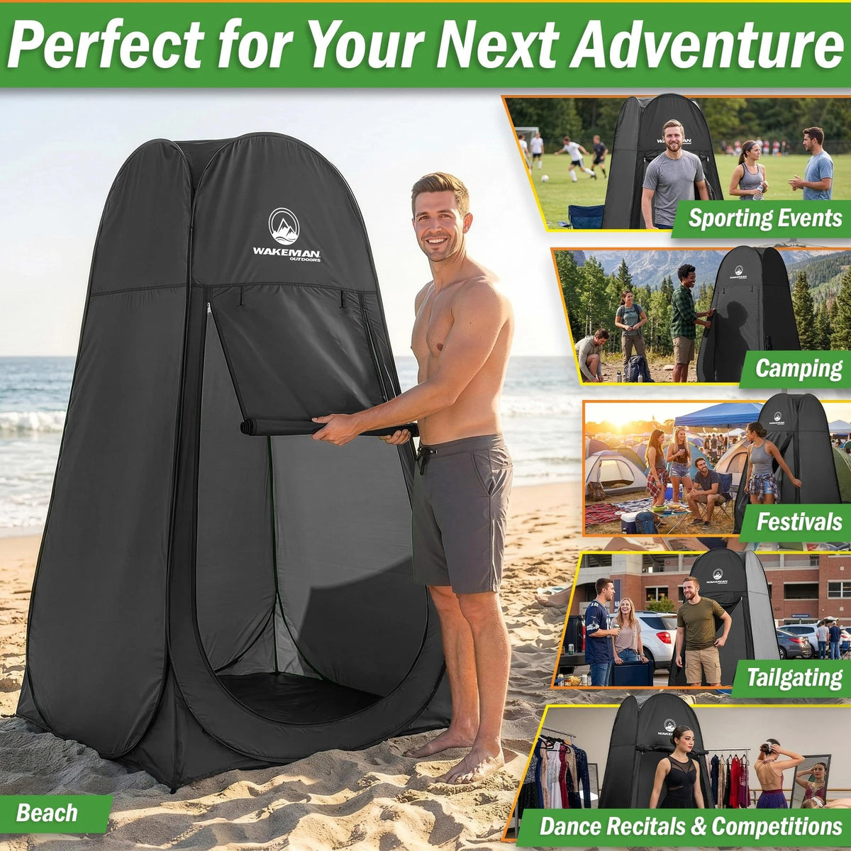 Pop Up Pod Privacy Shower Tent for Portable Dressing Room (1-Person)